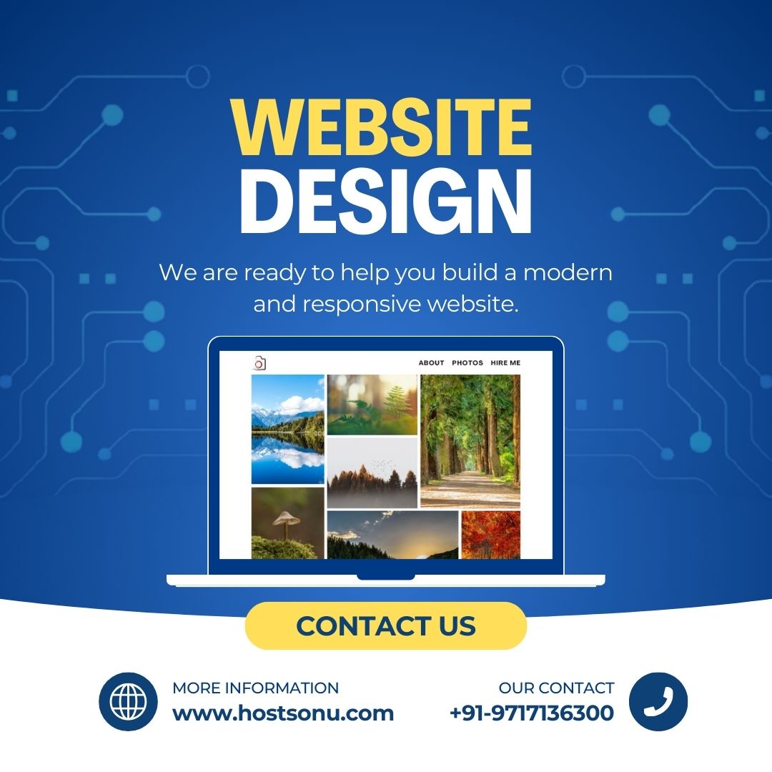 Host Sonu Website Design